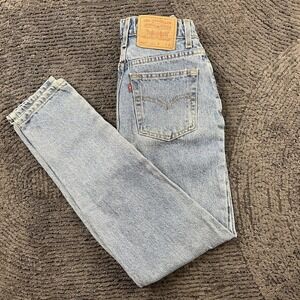 Vintage Levi's 512 Women's 22x29 Jeans USA Made High Rise Slim Fit Tapered Leg